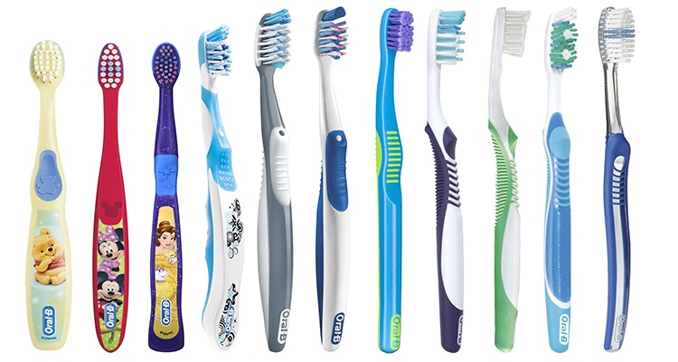 different toothbrushes